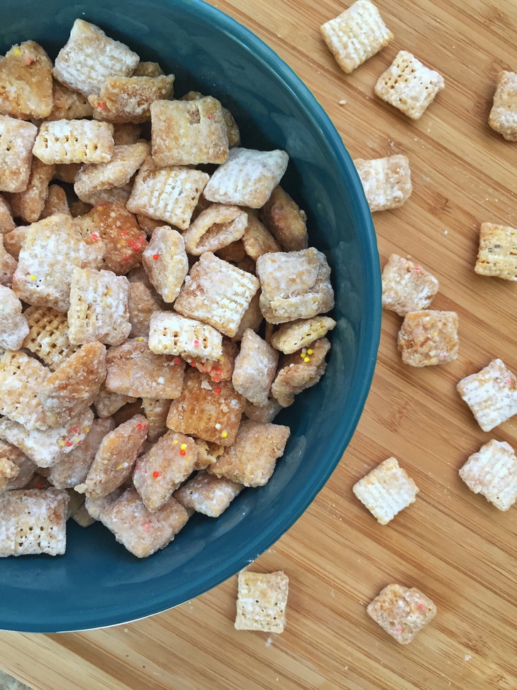 Salted Caramel and White Chocolate Puppy Chow